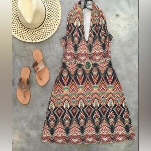 Viereck sleeveless halter midi dress